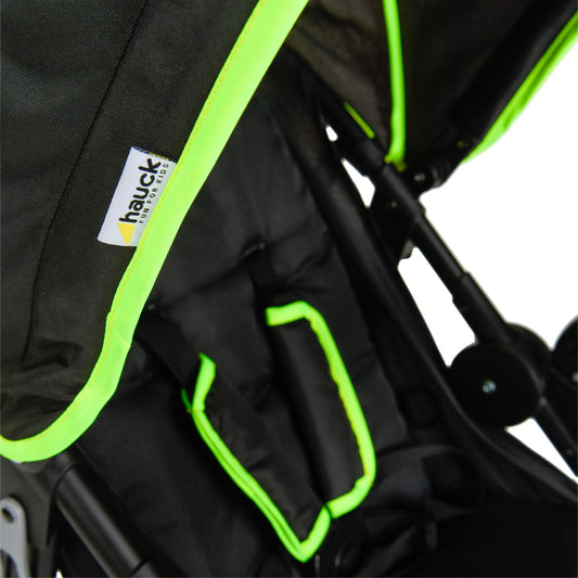 hauck Runner Dreirad Buggy 0–22 kg, Black/Neon Yellow